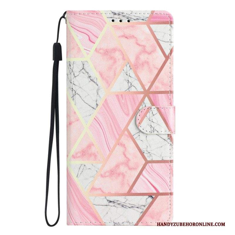 Folio Cover Samsung Galaxy A53 5G Striscia Di Marmo