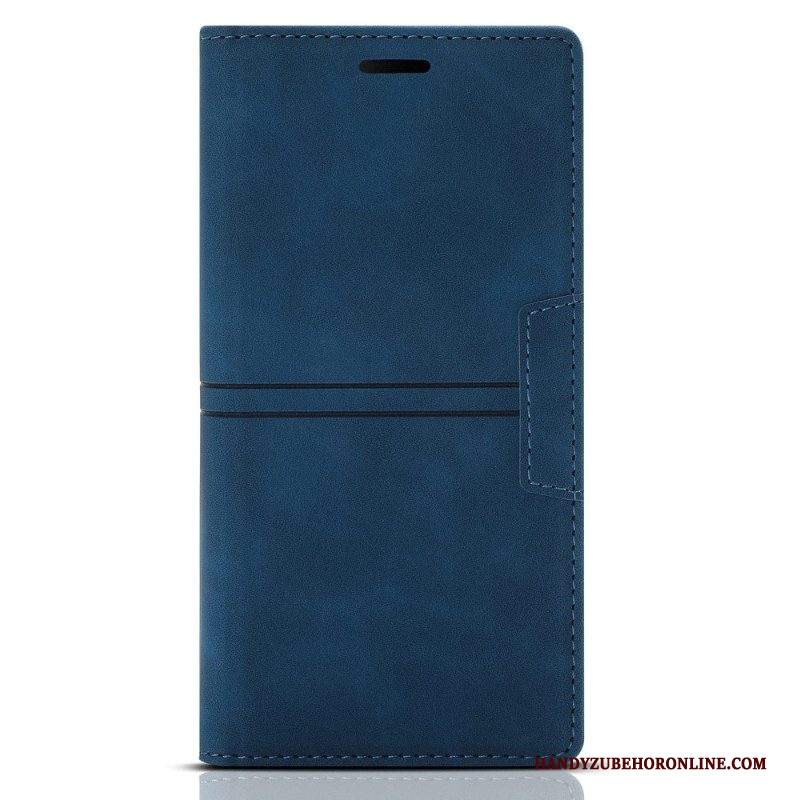 Folio Cover Samsung Galaxy A54 5G Custodia in pelle Stile Couture In Pelle