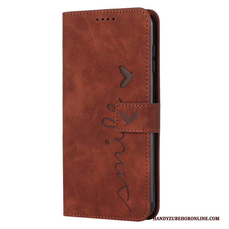 Folio Cover Samsung Galaxy A54 5G Sorridi Con Il Cordino
