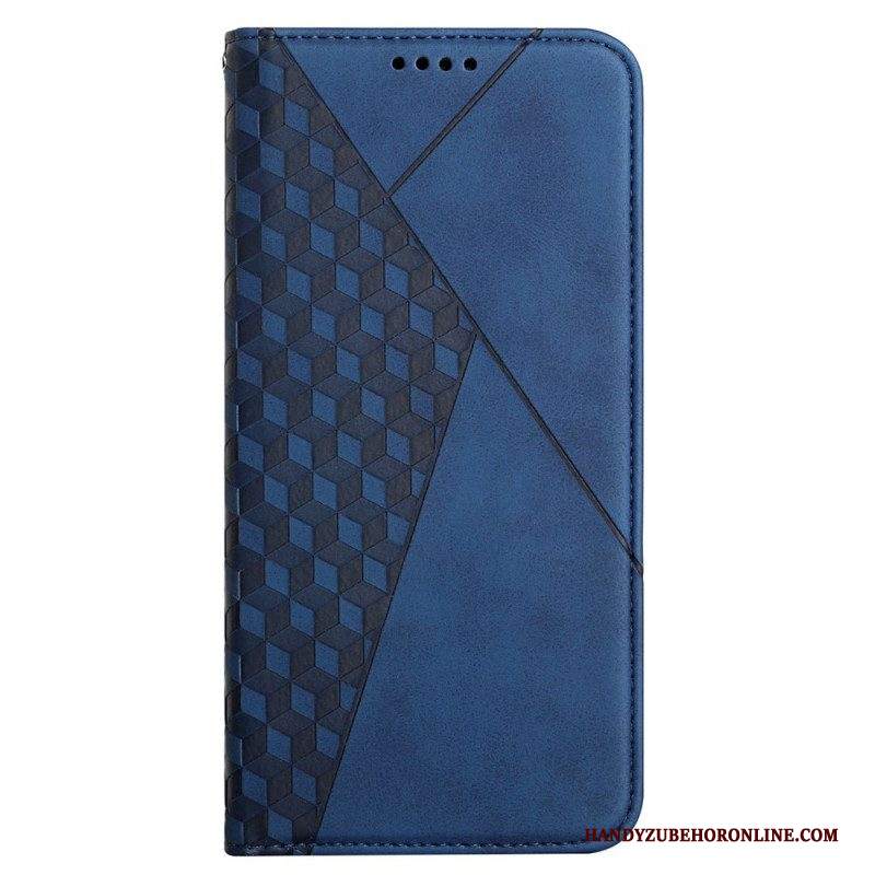 Folio Cover Samsung Galaxy M12 / A12 Custodia in pelle Geo Effetto Pelle