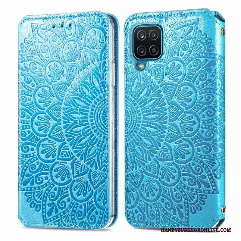 Folio Cover Samsung Galaxy M12 / A12 Custodia in pelle Mandala