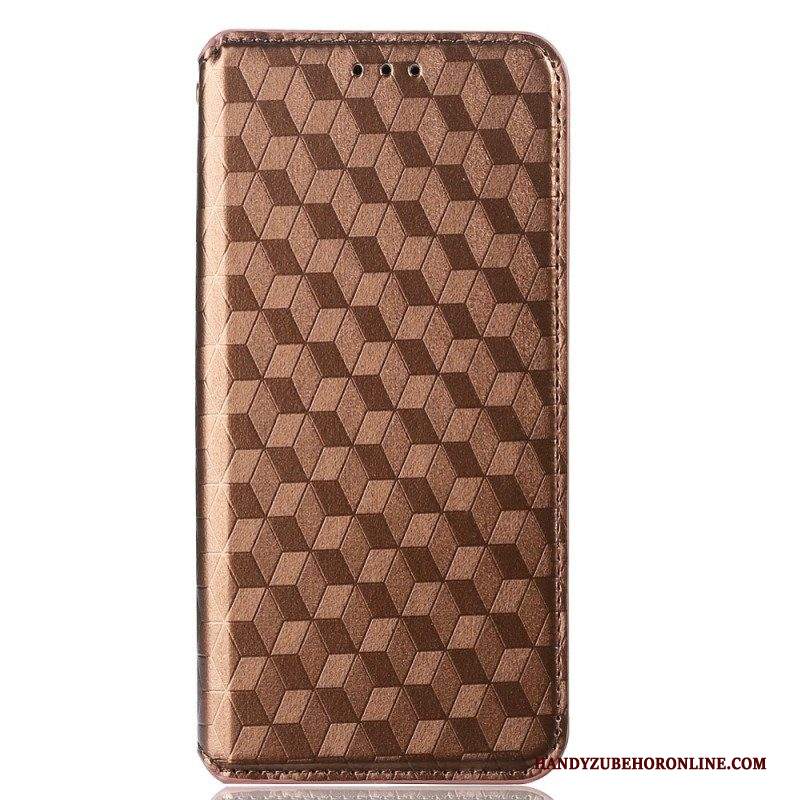 Folio Cover Samsung Galaxy M13 Custodia in pelle Cubi 3d