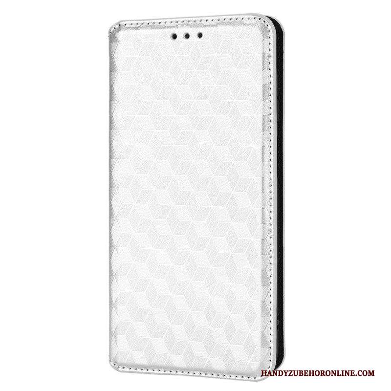 Folio Cover Samsung Galaxy M23 5G Custodia in pelle Effetto Pelle Cubo 3d