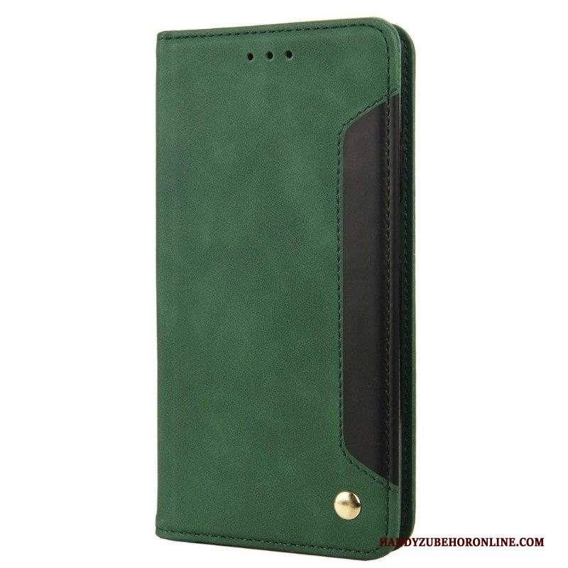 Folio Cover Samsung Galaxy M23 5G Custodia in pelle Firma Bicolore