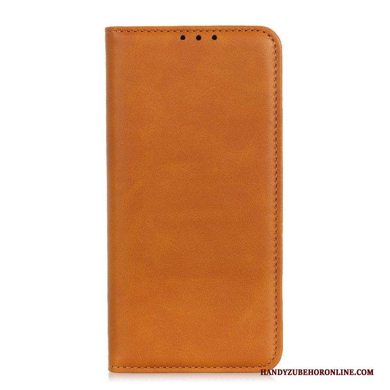 Folio Cover Samsung Galaxy M32 Custodia in pelle Cuoio Spaccato