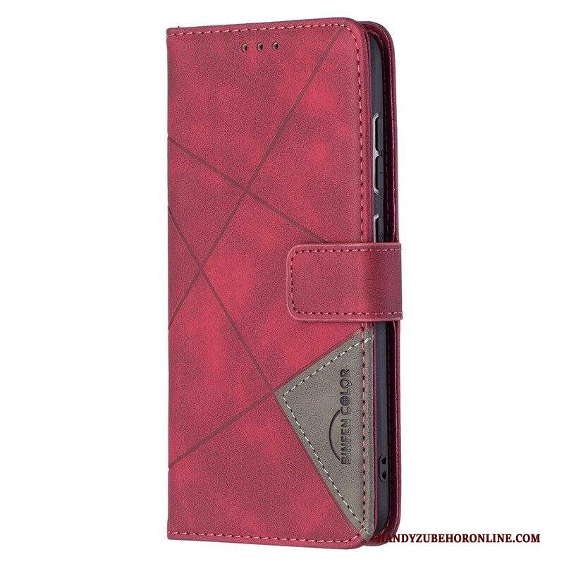 Folio Cover Samsung Galaxy S21 FE Triangoli Di Colore Binfen