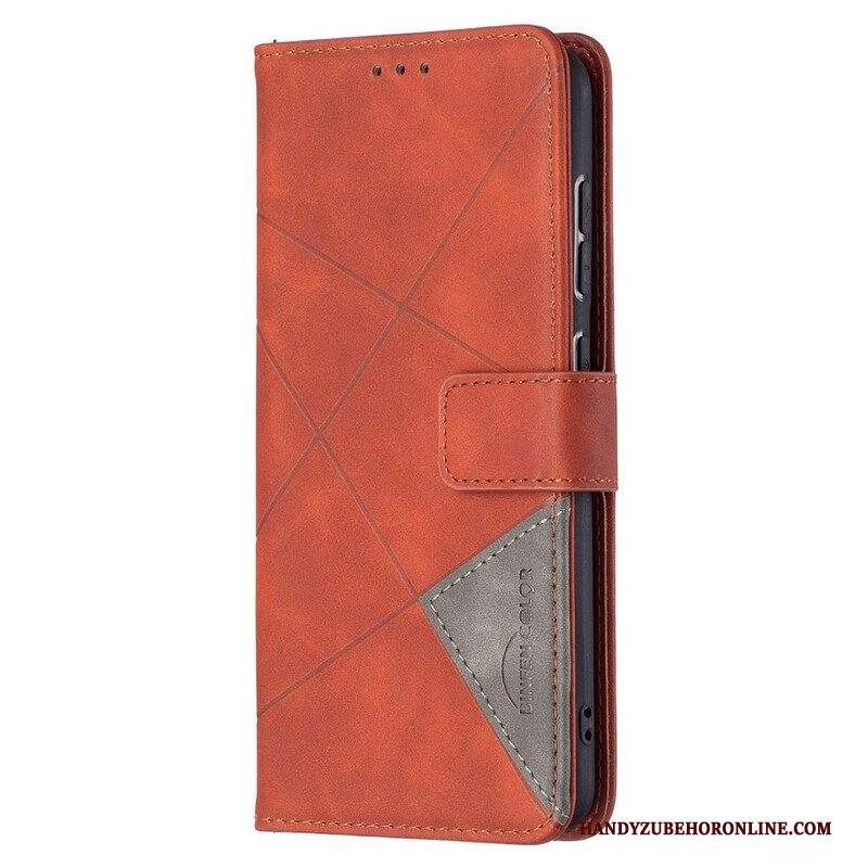 Folio Cover Samsung Galaxy S21 FE Triangoli Di Colore Binfen