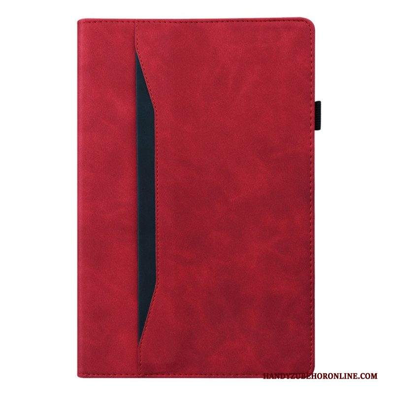 Folio Cover Samsung Galaxy Tab A8 (2021) Effetto Pelle Da Lavoro
