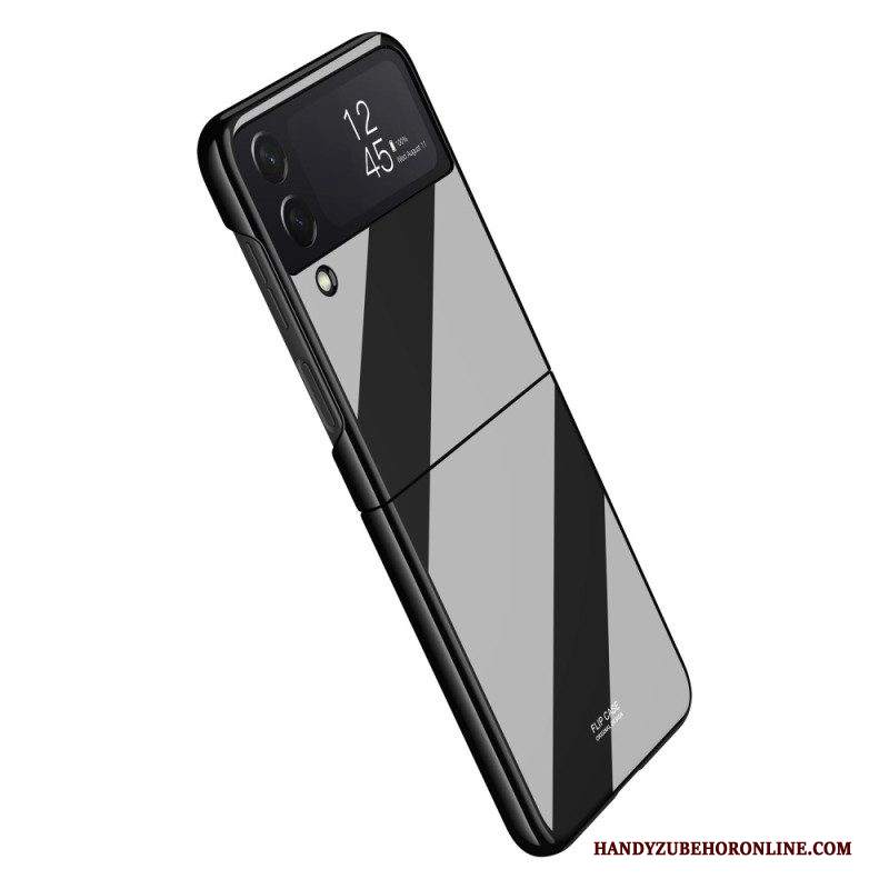 Folio Cover Samsung Galaxy Z Flip 4 Custodia in pelle Specchio