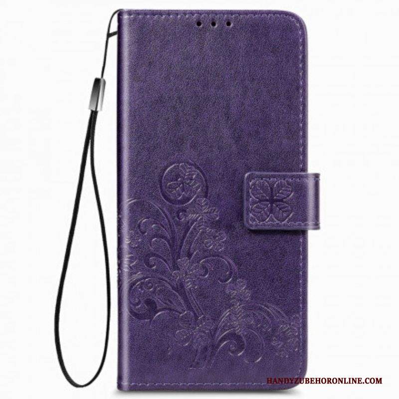 Folio Cover Samsung Galaxy Z Fold 3 5G Fiori Design Con Cordino