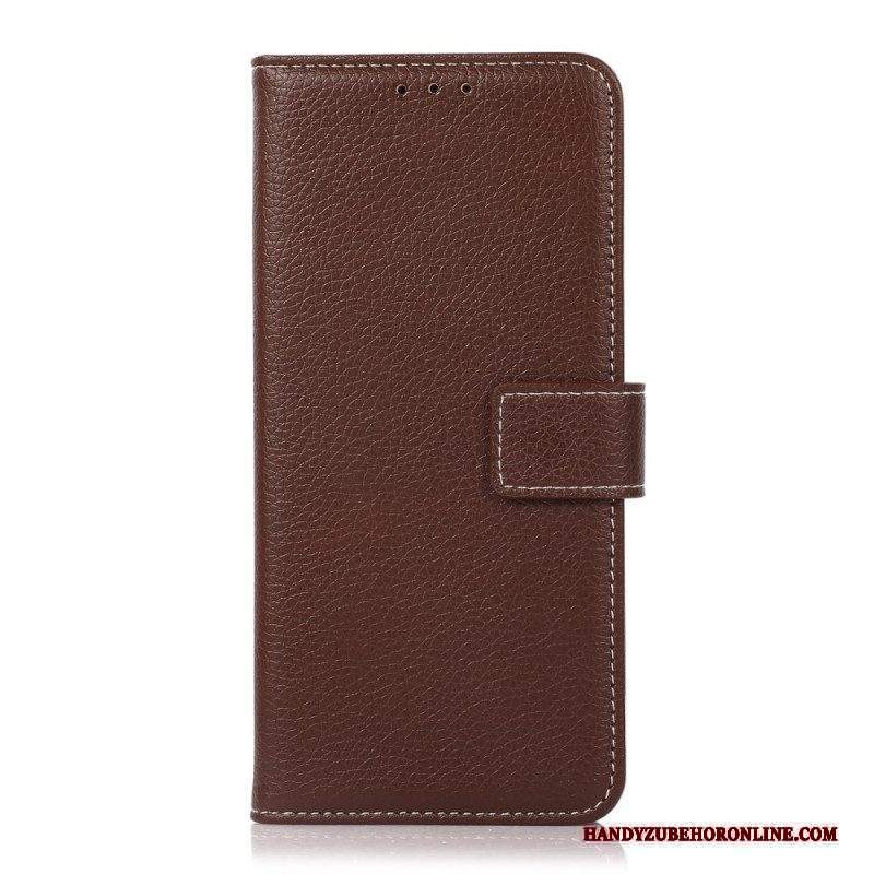 Folio Cover Sony Xperia Pro-I Cuciture A Vista Lychee
