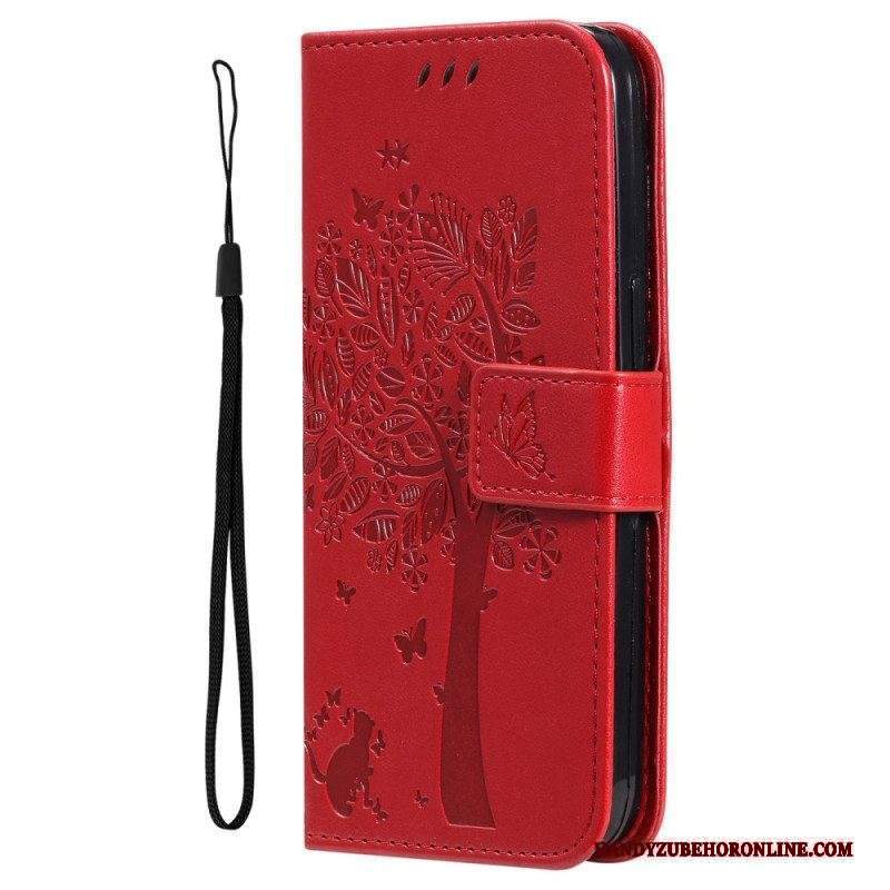 Folio Cover Xiaomi 12T / 12T Pro Gatto Sotto L'albero