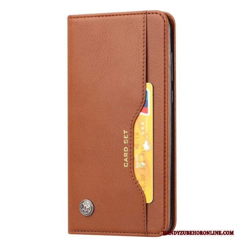 Folio Cover Xiaomi Redmi Note 11 Pro Plus 5G Custodia in pelle Portacarte In Ecopelle