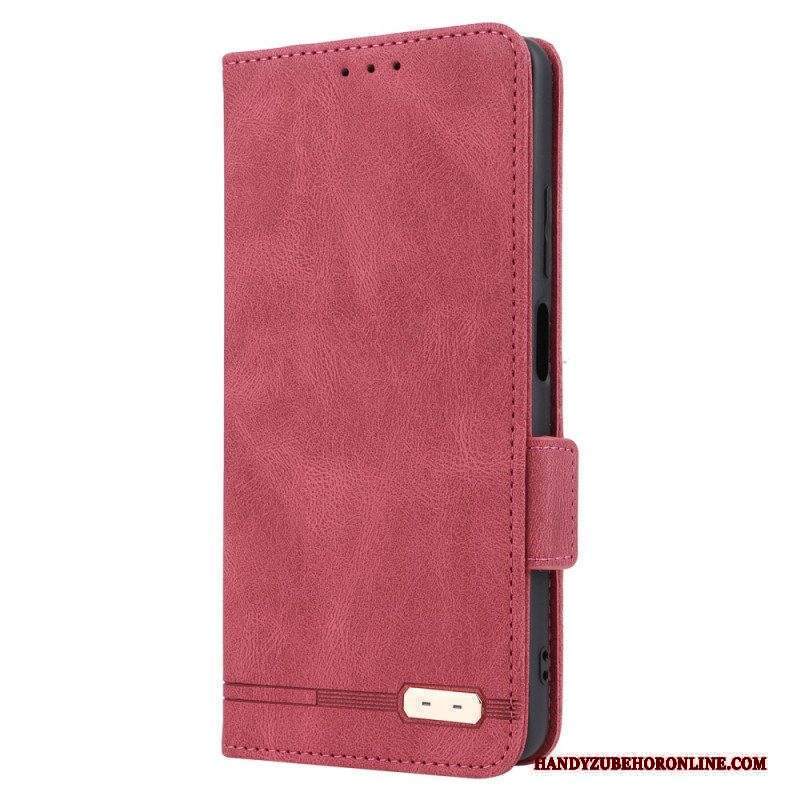 Folio Cover Xiaomi Redmi Note 12 Pro Custodia in pelle Elegante Effetto Pelle