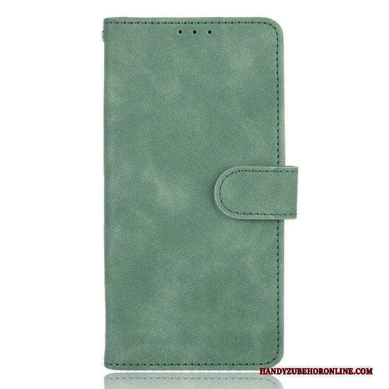 Folio Cover iPhone 13 Mini Tocco Di Pelle