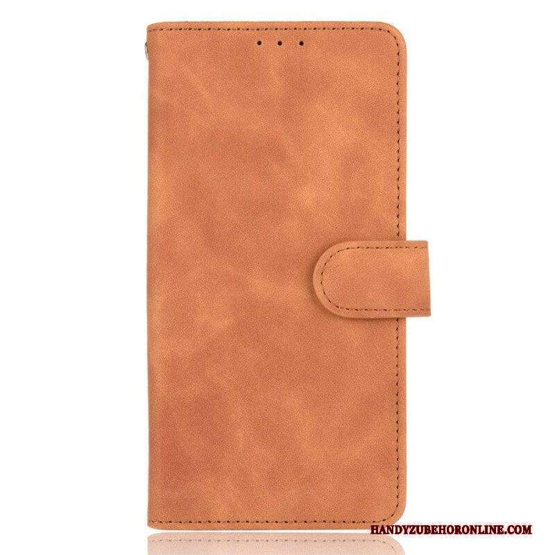 Folio Cover iPhone 13 Mini Tocco Di Pelle