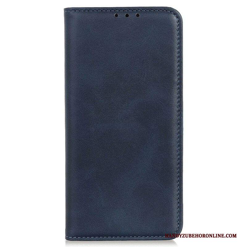 Folio Cover iPhone 13 Pro Max Custodia in pelle Pelle Crosta Litchi
