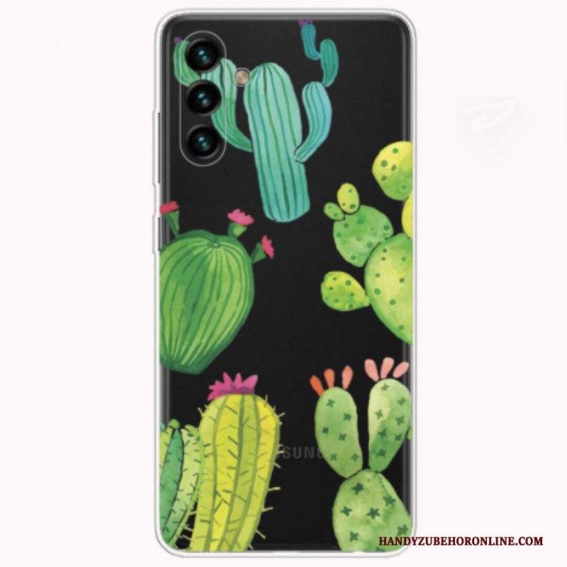 Cover Samsung Galaxy A13 5G / A04s Cactus Dell'acquerello