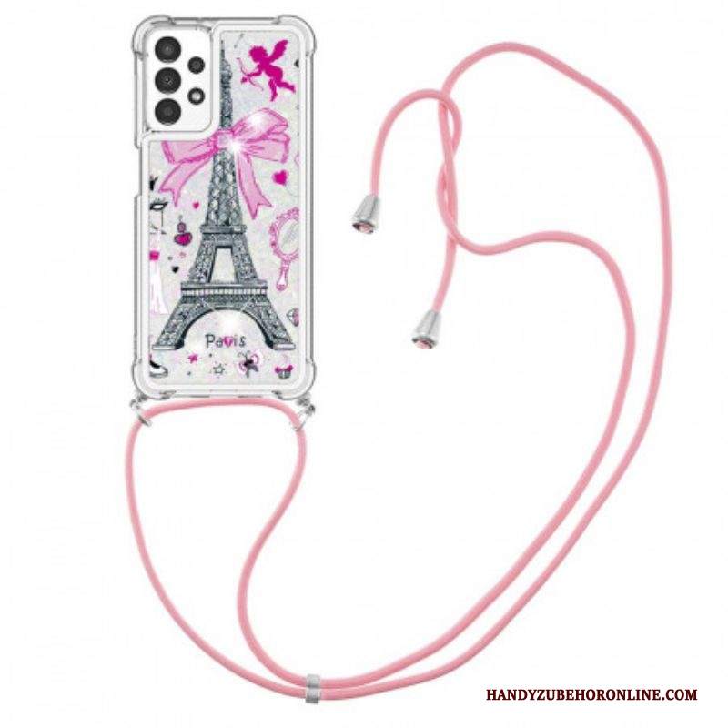 Cover Samsung Galaxy A13 Al Cordone Della Torre Eiffel