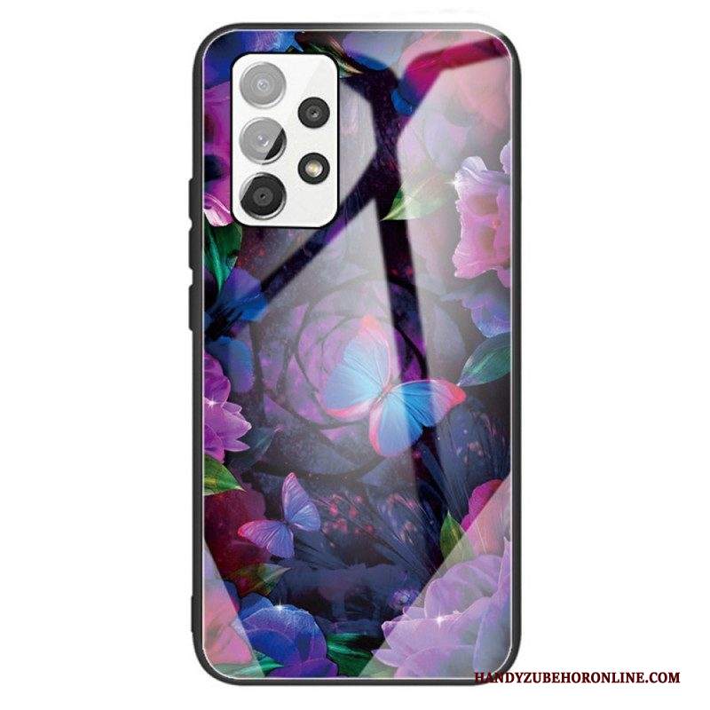 Cover Samsung Galaxy A13 Farfalle Variazione Vetro Temperato