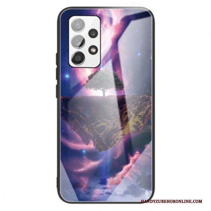 Cover Samsung Galaxy A13 Vetro Temperato Dell'albero Del Mondo
