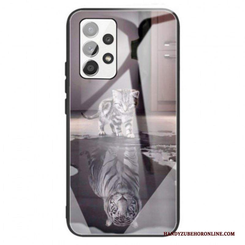 Cover Samsung Galaxy A13 Vetro Temperato Ernest La Tigre