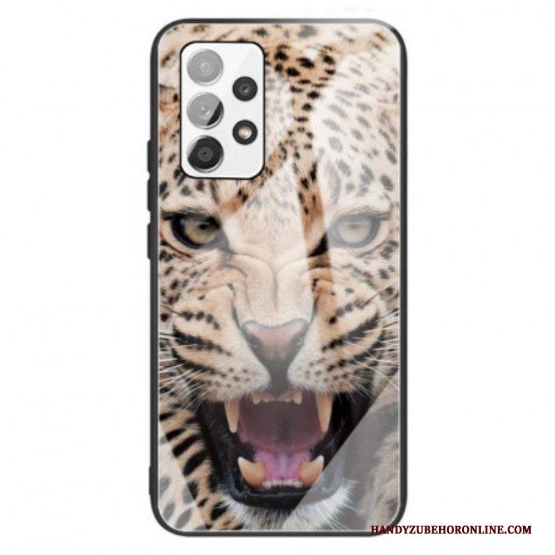 Cover Samsung Galaxy A13 Vetro Temperato Leopardo