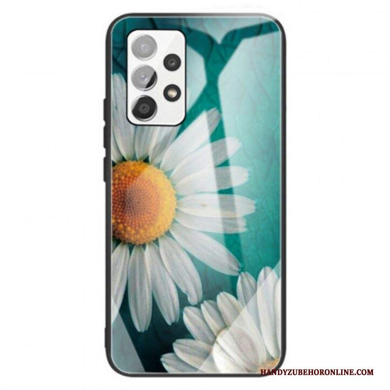Cover Samsung Galaxy A13 Vetro Temperato Margherita