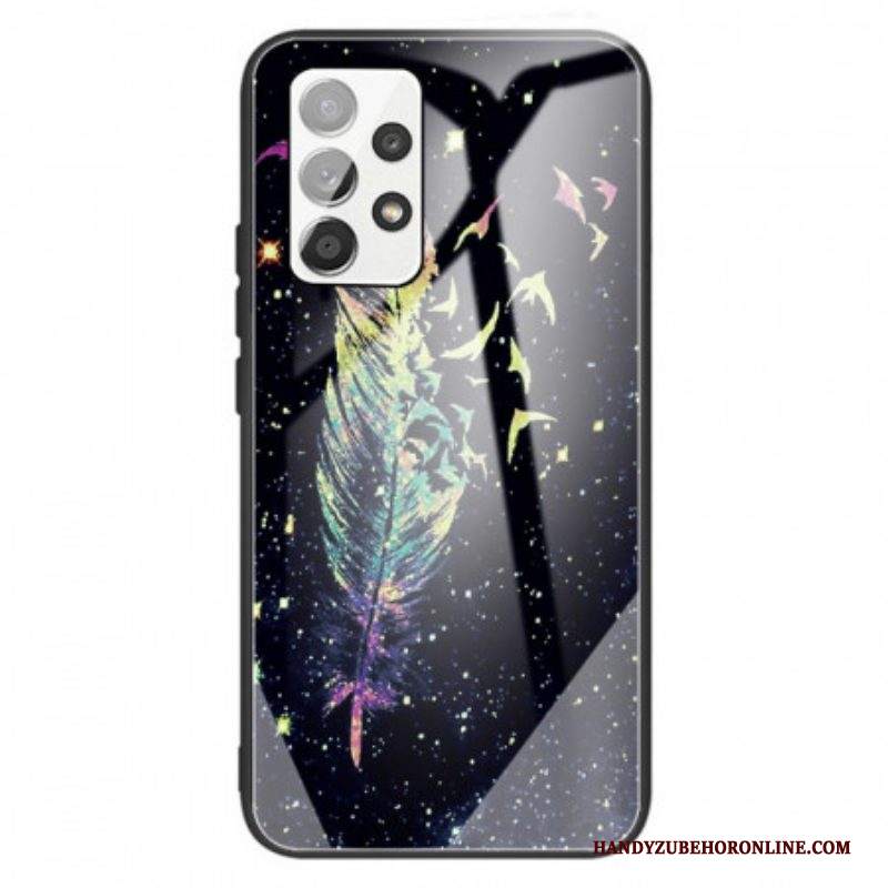 Cover Samsung Galaxy A13 Vetro Temperato Piuma