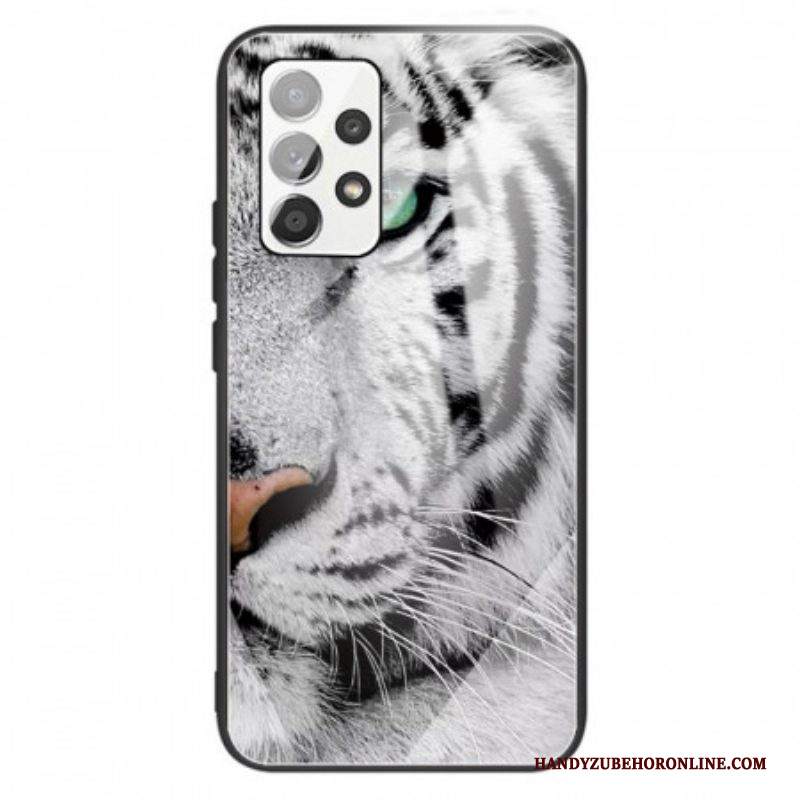 Cover Samsung Galaxy A13 Vetro Temperato Tigre