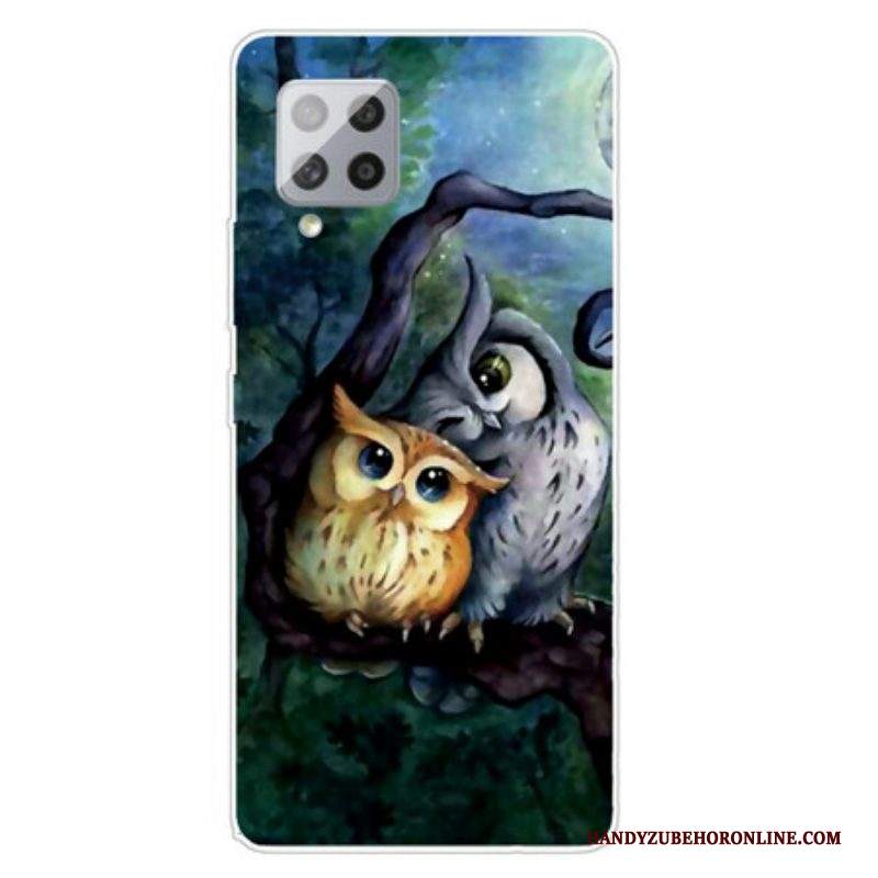 Cover Samsung Galaxy A42 5G Pittura Gufi