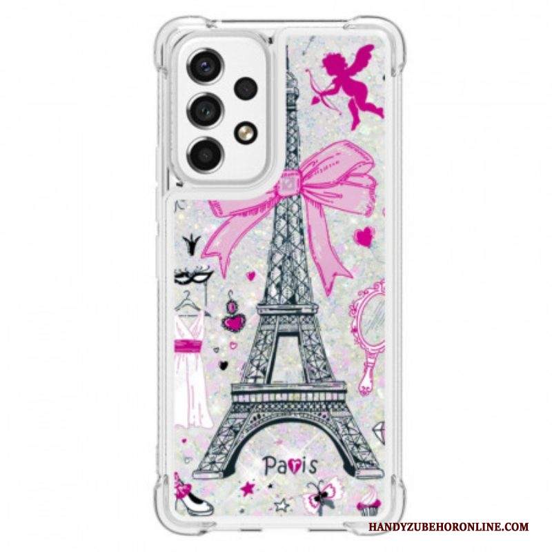 Cover Samsung Galaxy A53 5G Le Paillettes Della Torre Eiffel