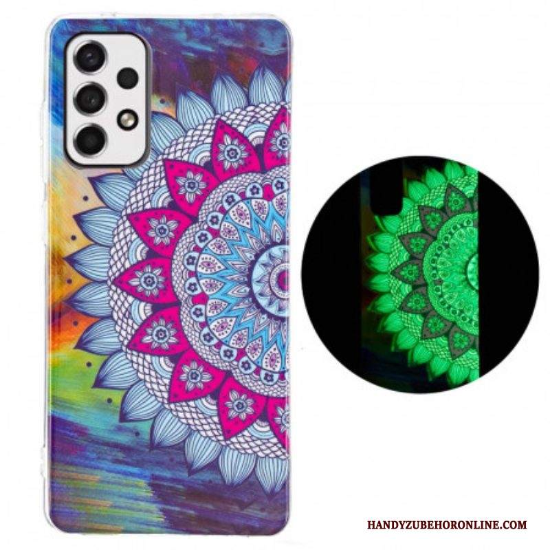 Cover Samsung Galaxy A53 5G Mandala Colorato Fluorescente