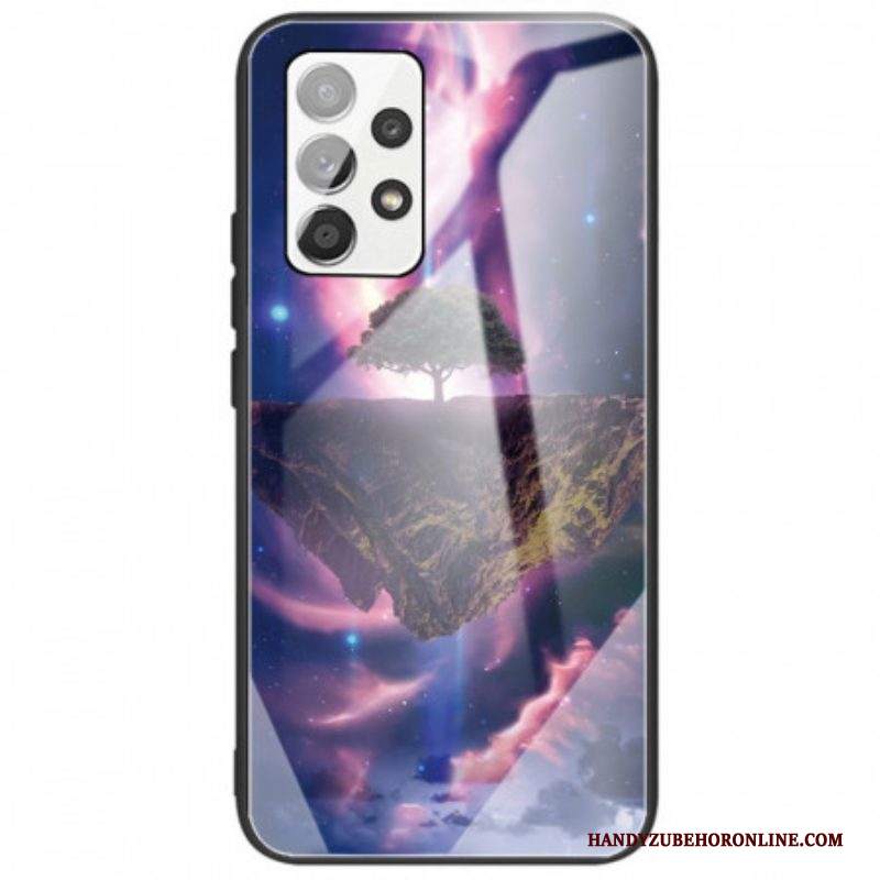 Cover Samsung Galaxy A53 5G Vetro Temperato Dell'albero Del Mondo