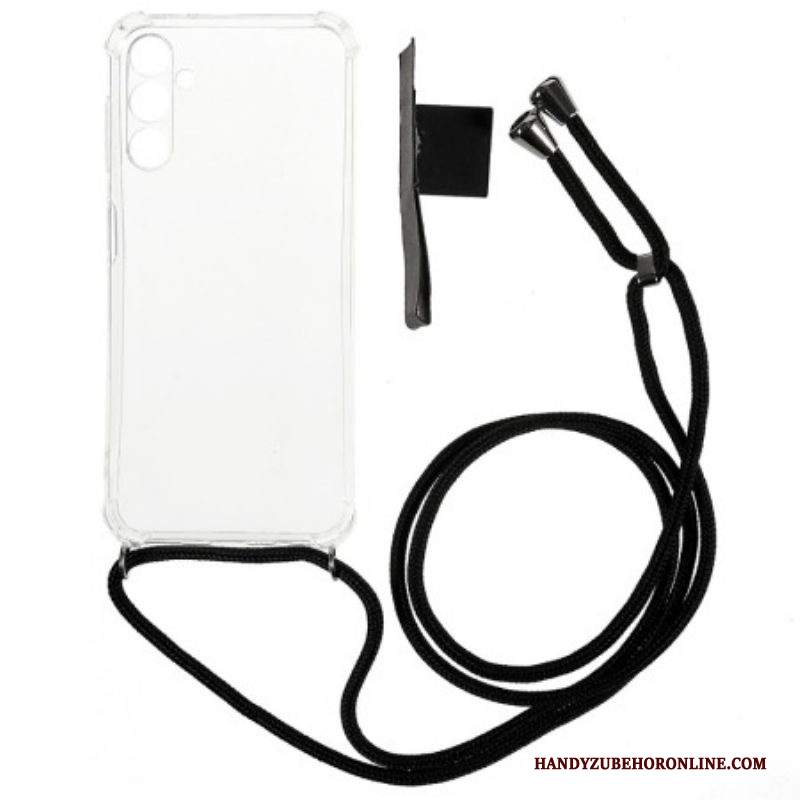 Cover Samsung Galaxy A54 5G Trasparente Con Cordoncino
