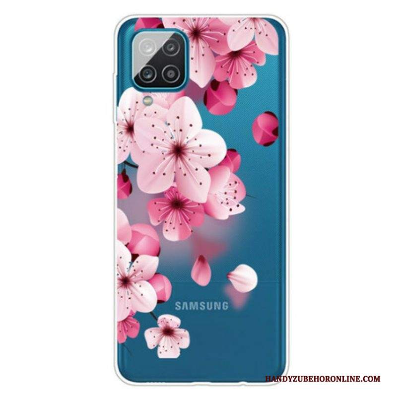 Cover Samsung Galaxy M12 / A12 Piccoli Fiori Rosa