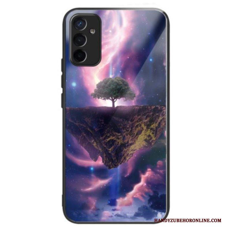 Cover Samsung Galaxy M13 Albero Futuristico In Vetro Temperato