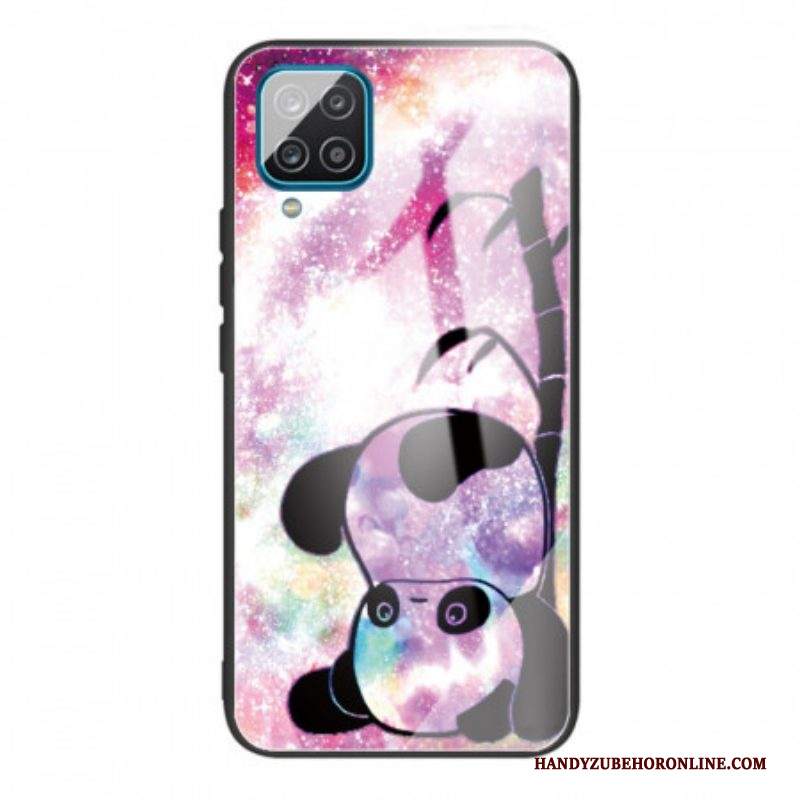 Cover Samsung Galaxy M32 Panda In Vetro Temperato