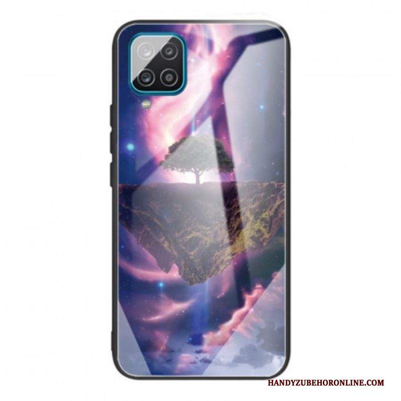 Cover Samsung Galaxy M32 Vetro Temperato Dell'albero Del Mondo
