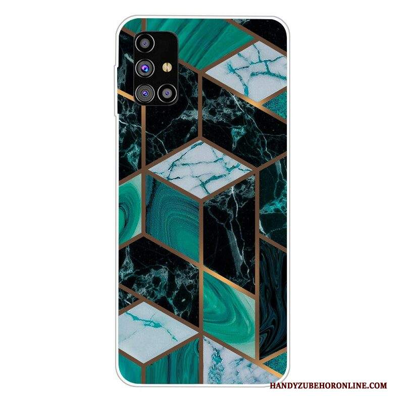 Cover Samsung Galaxy M51 Marmo Geometrico