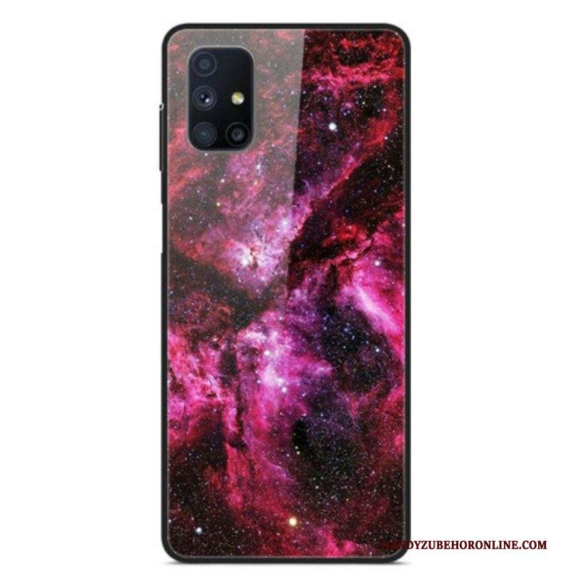 Cover Samsung Galaxy M51 Vetro Temperato Rosa