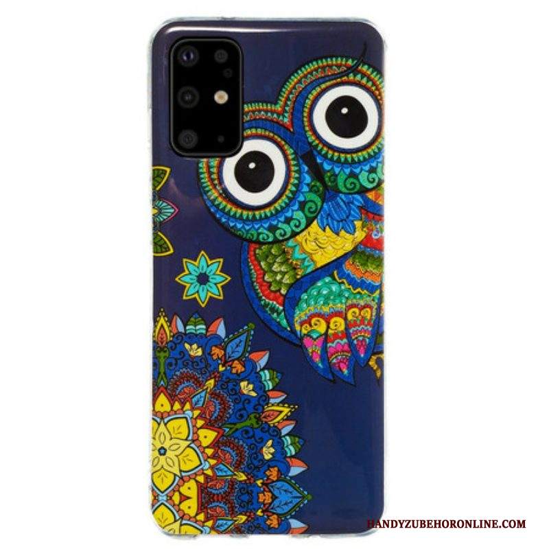 Cover Samsung Galaxy S20 Plus / S20 Plus 5G Mandala Gufo Fluorescente