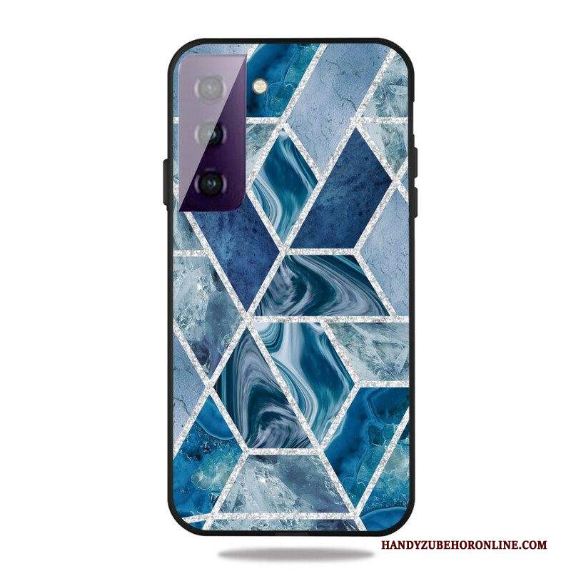 Cover Samsung Galaxy S21 5G Marmo Glitterato