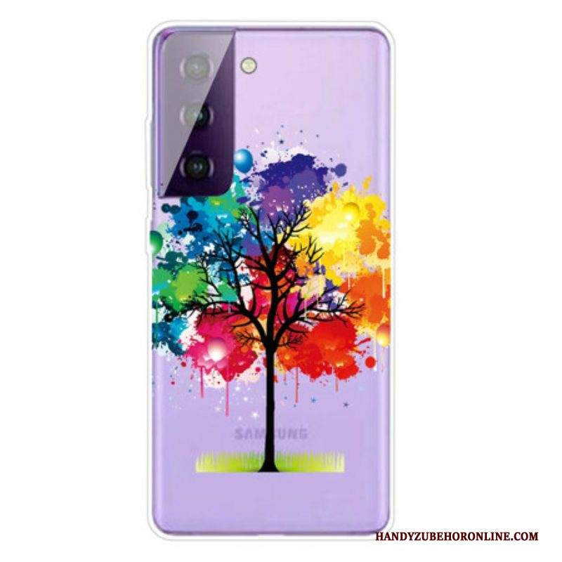 Cover Samsung Galaxy S21 FE Albero Dell'acquerello
