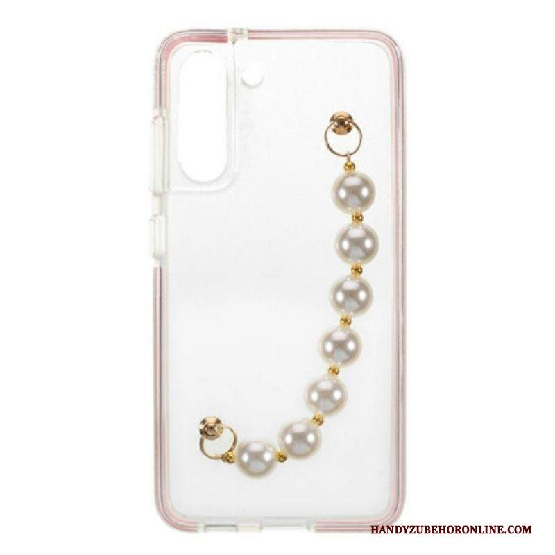Cover Samsung Galaxy S21 FE Bracciale In Silicone Perline