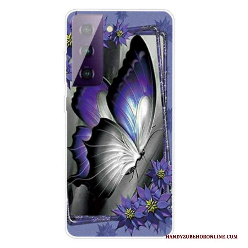 Cover Samsung Galaxy S21 Plus 5G Farfalla Reale