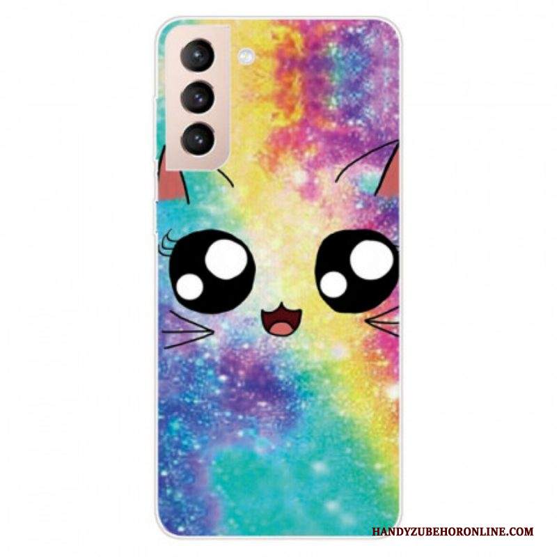 Cover Samsung Galaxy S22 5G Gatto Dei Cartoni Animati