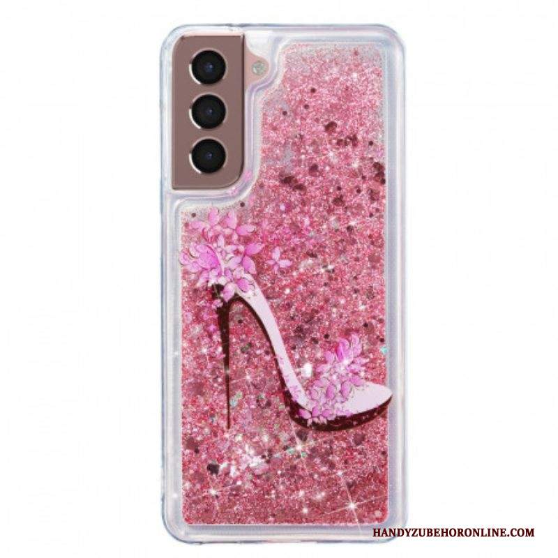 Cover Samsung Galaxy S22 5G Pompa Glitterata