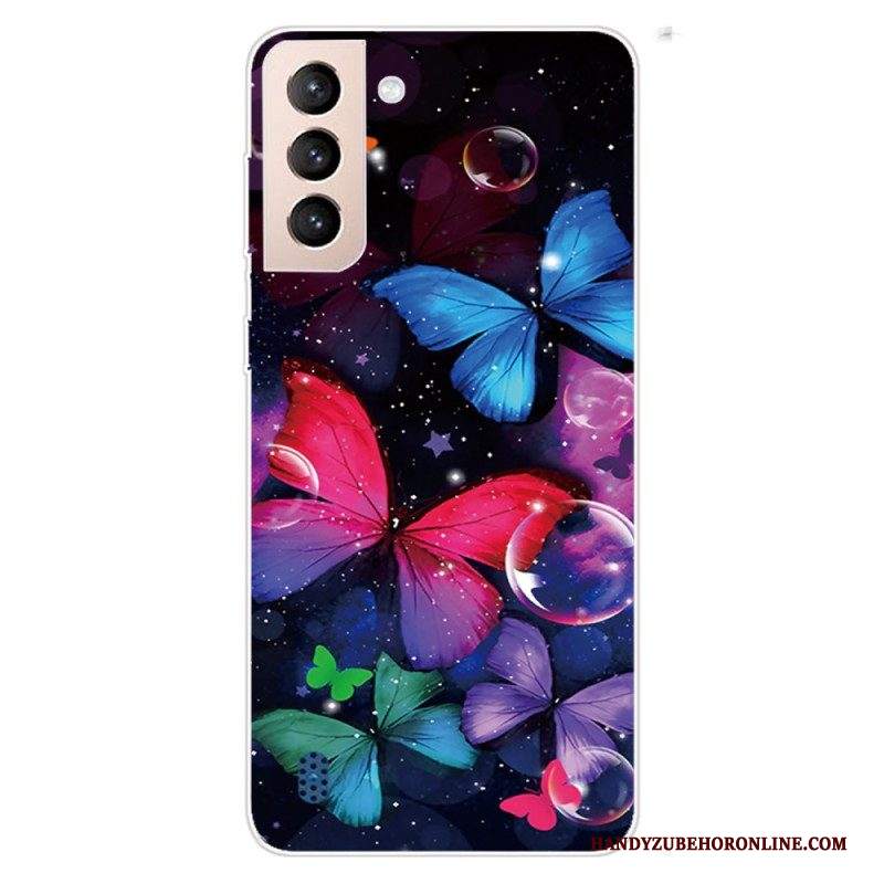 Cover Samsung Galaxy S22 Plus 5G Farfalle Flessibili
