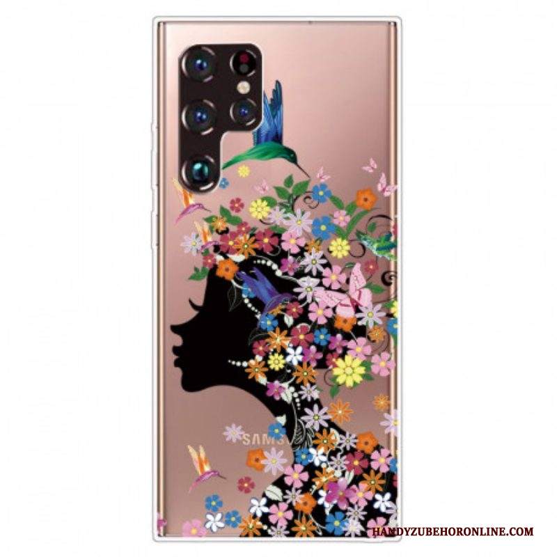 Cover Samsung Galaxy S22 Ultra 5G Bella Testa Di Fiore